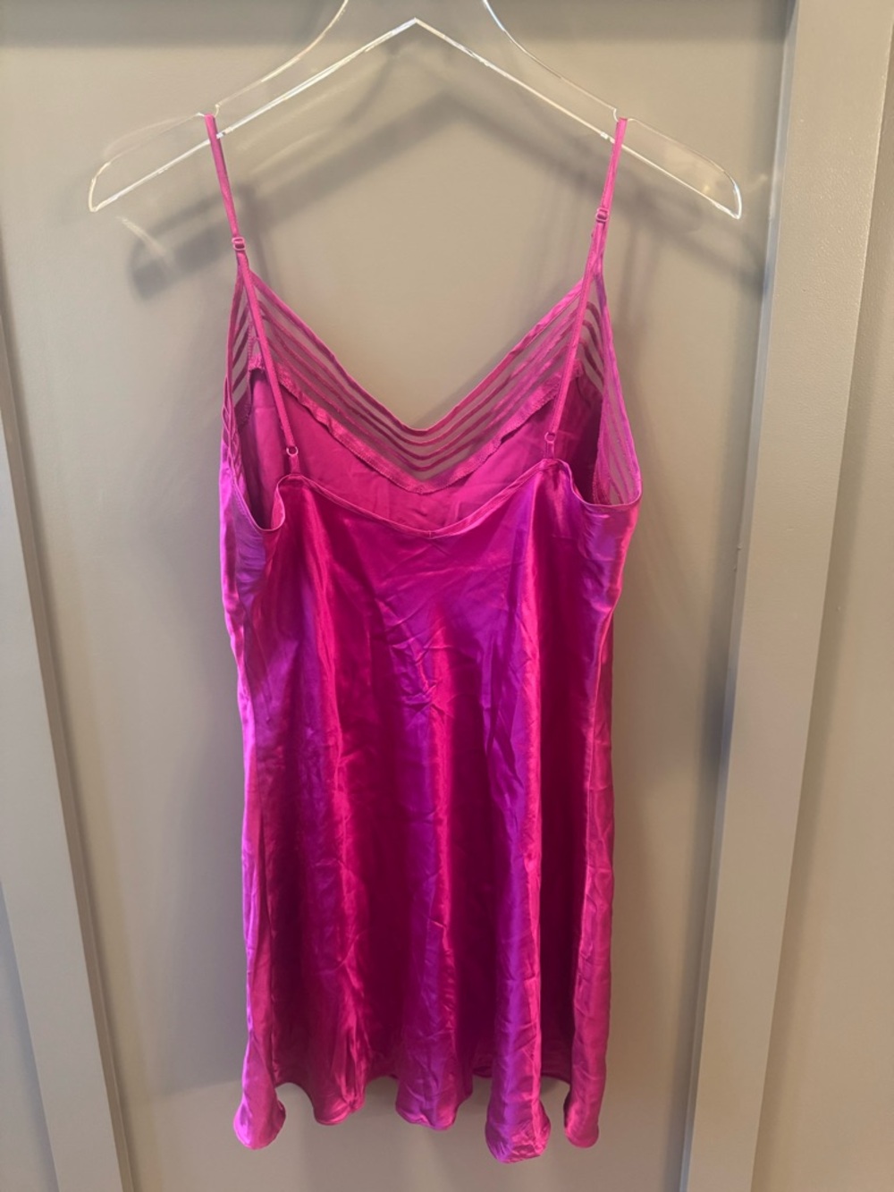 Victoria Secret | Pink Silk Vintage Babydoll Nightgown Slip Dress - Picture 4 of 4